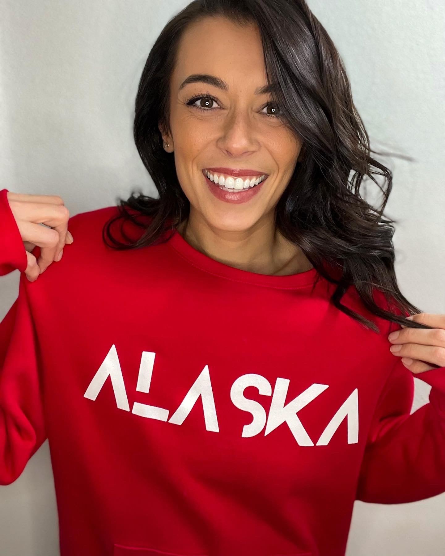 Red ALASKA Crewneck