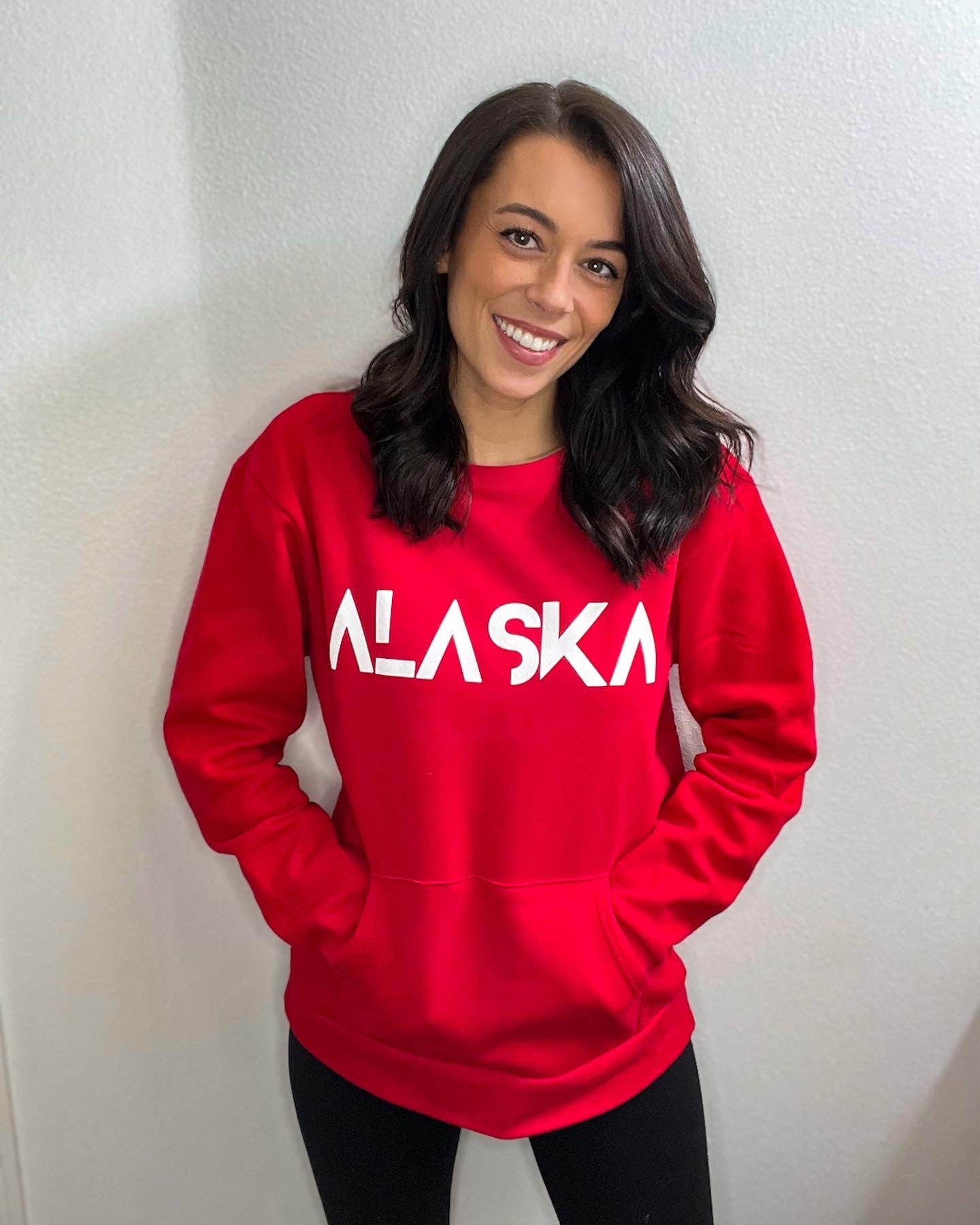 Red ALASKA Crewneck