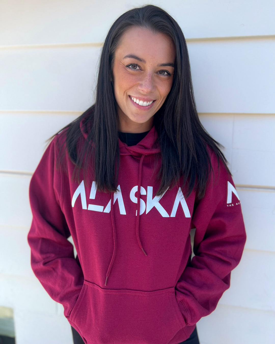 The Alaska Brand Hoodie - Crimson