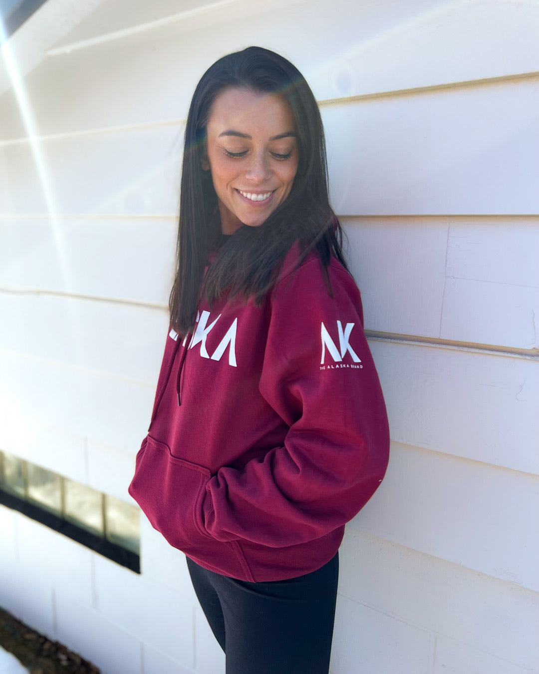 The Alaska Brand Hoodie - Crimson