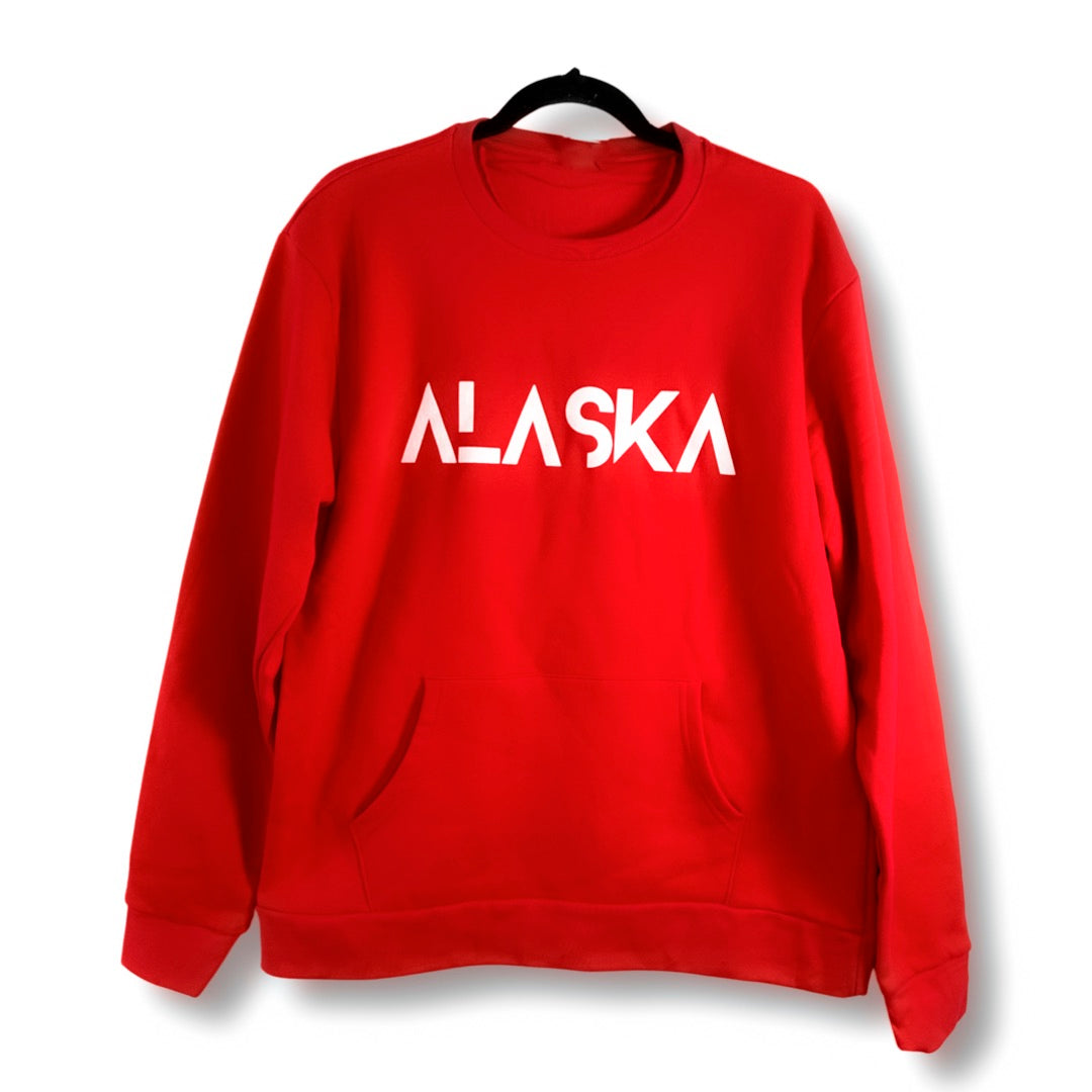 Red ALASKA Crewneck