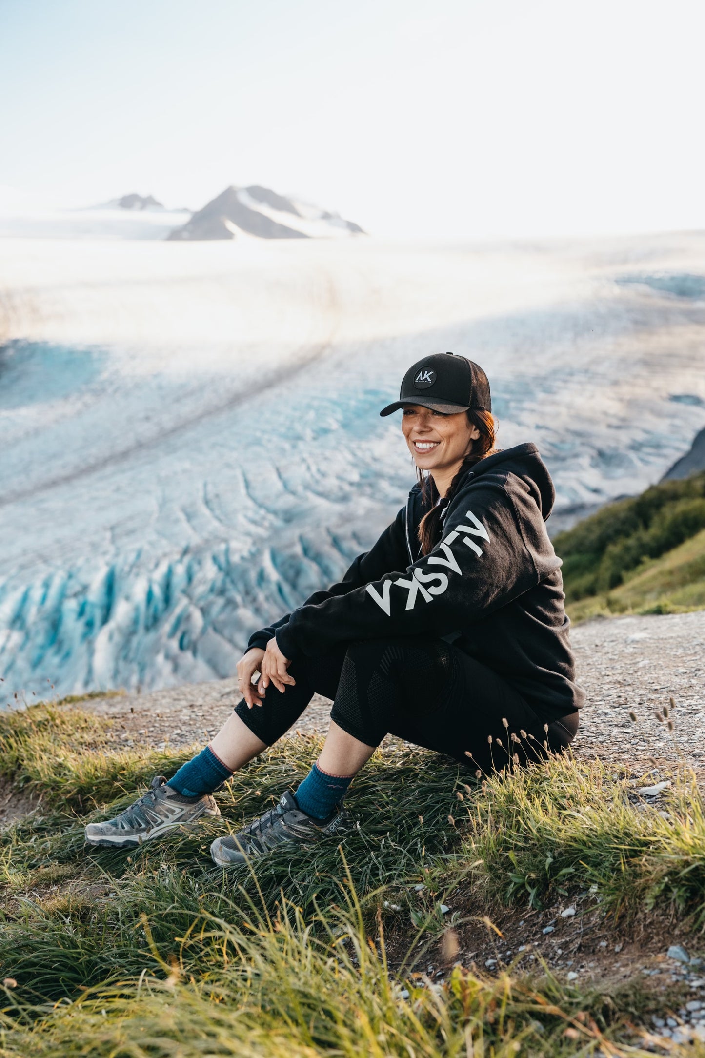 The Alaska Brand Zip-Up Hoodie - Left Sleeve Logo