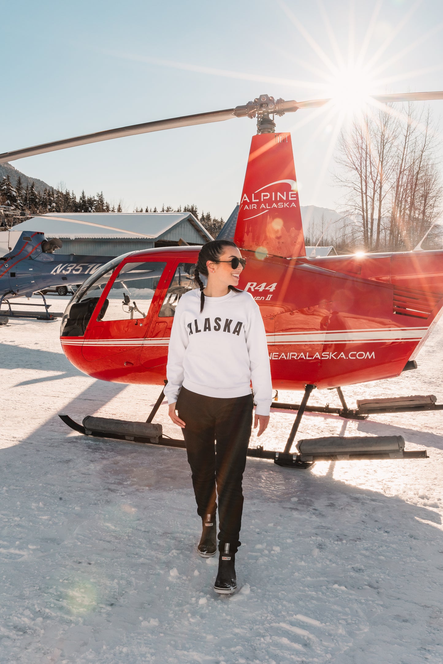 The Alaska Brand Crew Neck - White (Women's)