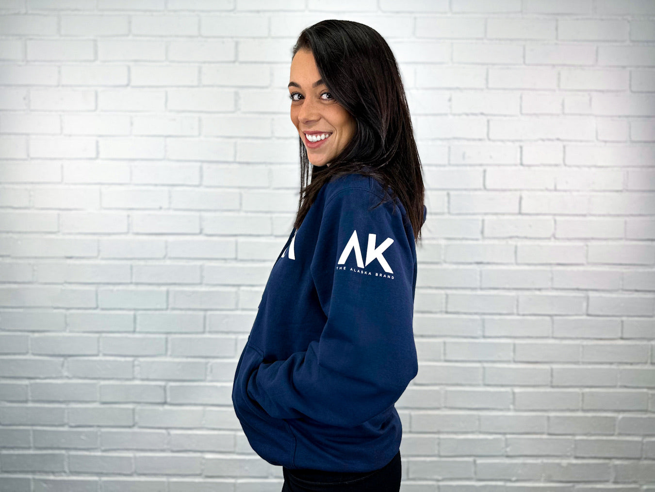 The Alaska Brand Hoodie - Midnight Blue