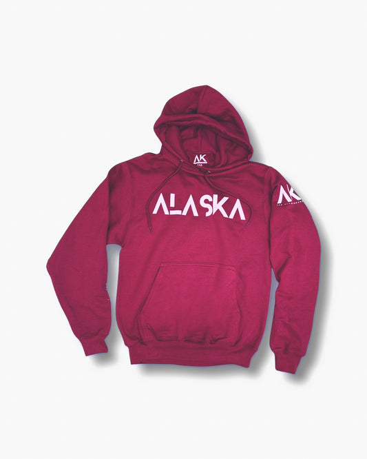 The Alaska Brand Hoodie - Crimson