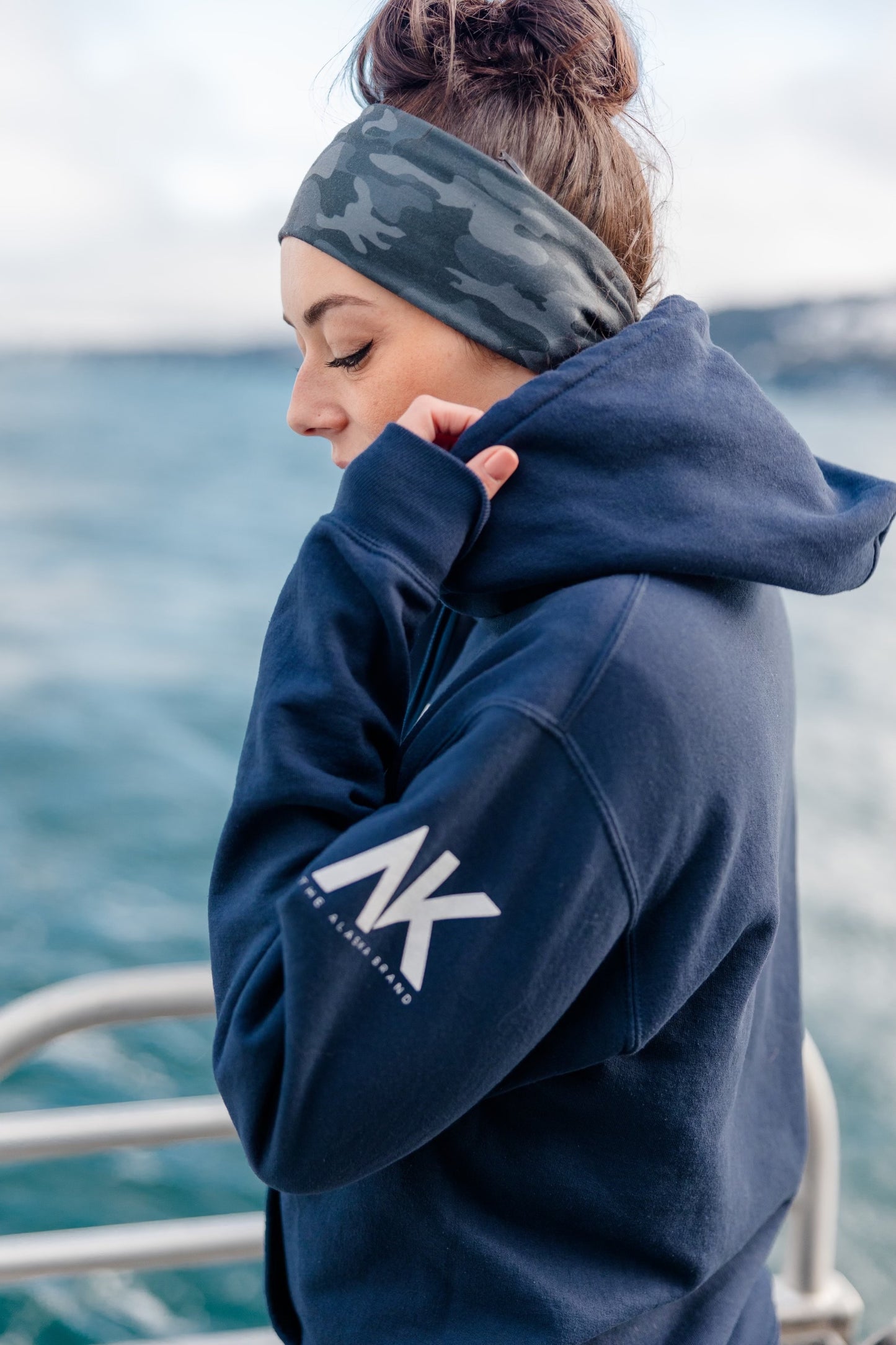 The Alaska Brand Hoodie - Midnight Blue