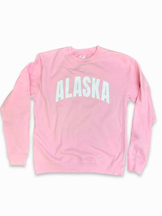 The Alaska Brand Pastel Crewneck - Light Pink