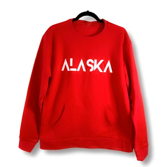 The Alaska Brand Crew Neck - Red