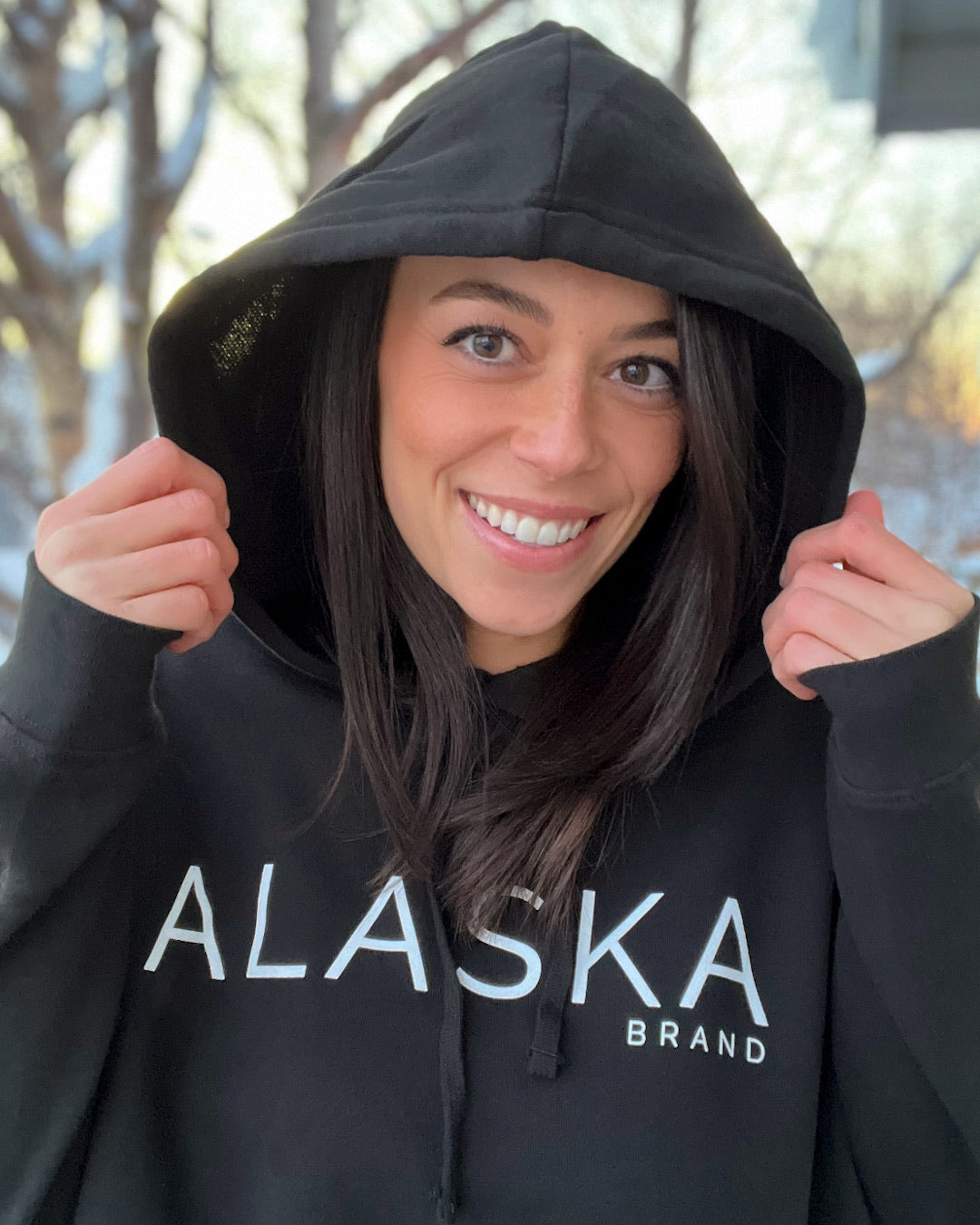 Alaska Black + White Women's Crop - The Alaska Brand – The Alaska Brand LLC